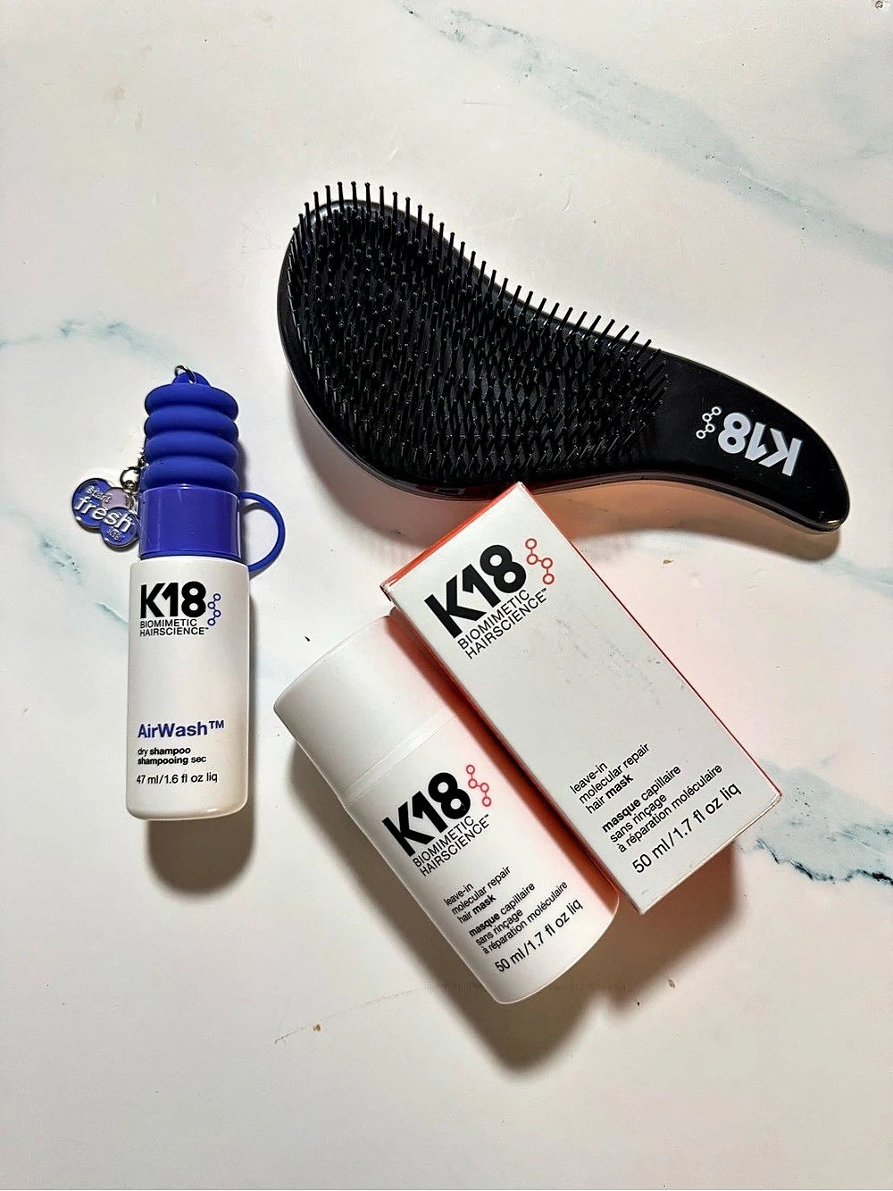 K18 hair mask & AirWash Hair Styling Set